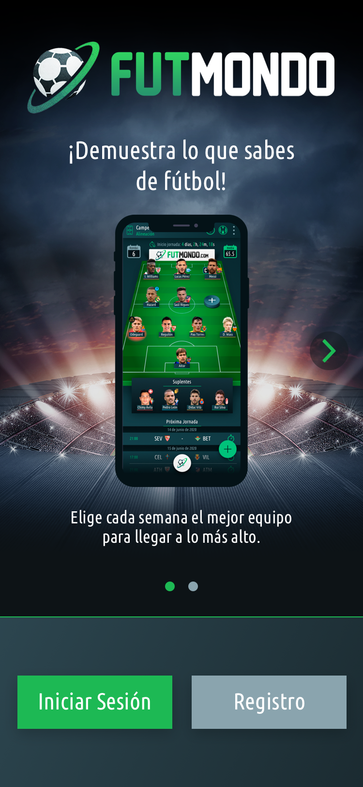 Futmondo App - Slide 1