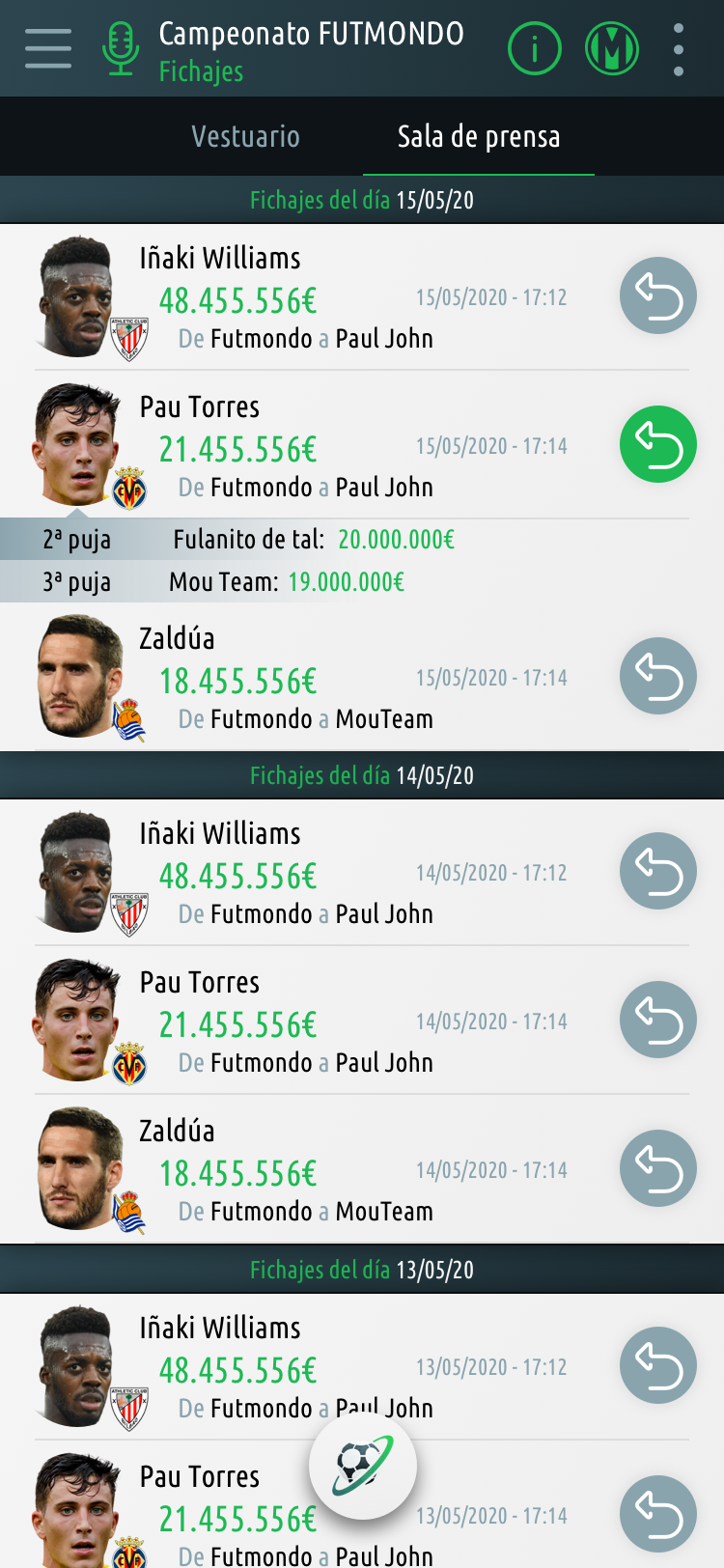 Futmondo App - Slide 10